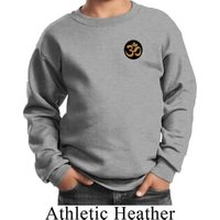 Yoga Gold AUM Patch Pocket Print Kids Sweatshirt