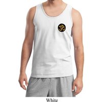 Yoga Gold AUM Patch Pocket Print Tank Top