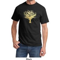 Yoga Gold Foil Tree of Life Adult Shirt