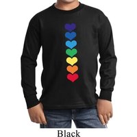 Yoga Heart Chakras Kids Long Sleeve Shirt