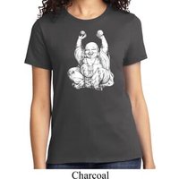 Yoga Laughing Buddha Ladies Shirt