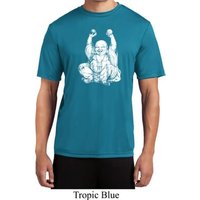 Yoga Laughing Buddha Mens Moisture Wicking Shirt