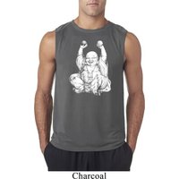 Yoga Laughing Buddha Mens Sleeveless Shirt
