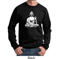 Yoga Sweatshirt At Peace Buddha Sweat Shirt