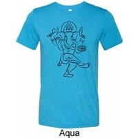 Yoga Tee Black Sketch Ganesha Tri Blend Tee