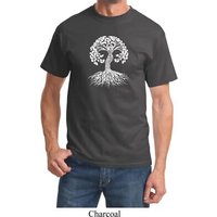 Yoga White Celtic Tree Adult Shirt