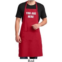 You Are Here Full Length Apron with Pockets