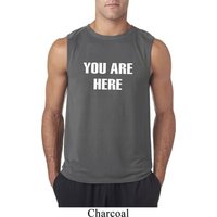 You Are Here Mens Sleeveless Shirt