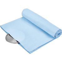 Wildleder Stoff Silber Poliertuch, Schmuckputztuch, hellblau, 200x150x0.05 cm