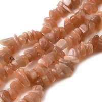 Natürliche sunstone Chip-Perlen Stränge, 5-14x4-10 mm, Bohrung: 1 mm, ungefähr 15.5 Zoll - 16.1 Zoll