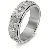 Non-Tarnish Stainless Steel Rotating Ring, for Men and Women, Stainless Steel Color, US Size 10, 8mm, Inner Diameter: 19.8mm