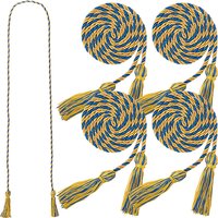 Cintre à franges en polyester à double extrémité pour robe de célibataire, pour la cérémonie de remise des diplômes, or, 1640mm