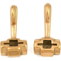 304 Stainless Steel Pendants, Hammer with Cross, Lead Free & Cadmium Free, Ion Plating(IP), Real 18K Gold Plated, 20x10x6mm, Hole: 4.5x1.5mm