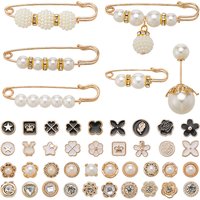 106Pcs Sock Jewelry Charms Pearl Shoe Pins Alloy Colorful Elegant Safety Black Flower Rhinestone Beads Junk Waist Tightener Pendants Brooches Sets for Socks Shoes Pants Hats Clothes DIY Decor