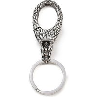316 Surgical Stainless Steel Keychains, Antique Silver, Dragon, 84mm