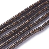 Bronzite naturel brins de perles, disque, perles heishi, 7x3mm, Trou: 1mm, Environ 117 pcs/chapelet, 15.75'' (40 cm)