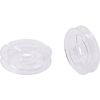 Plastic Spools, Wheel, Clear, 50x10mm