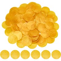 OLYCRAFT 120Pcs Yellow Flat Round Shells Pieces 2 Inch Gold Natural Shells with 2 Holes Natural Capiz Shell Charms Round Slice Shell Disc Coin Beads for Seashell Wind Chimes Curtain Lamp Shade Craft