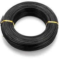 Anodized Aluminum Wire, Bendable Metal Craft Wire, Flexible Craft Wire, for Beading Jewelry Craft Making, Black, 15 Gauge, 1.5mm, 100m/500g(328 Feet/500g)