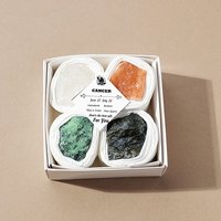4Pcs 12 Zodiac Signs Series Natural Mixed Gemstone Decorations, Feng Shui Energy Stone Gift for Home Office Desktop, Cancer, 20-38x20-38x20-38mm