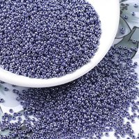 MIYUKI Round Rocailles Beads, Japanese Seed Beads, 11/0, (RR434) Opaque Eggplant Luster, 2x1.3mm, Hole: 0.8mm, about 1111pcs/10g