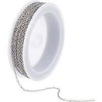304 Stainless Steel Cable Chains, Soldereds, Stainless Steel Color, 2x1.5mm, about 32.81 Feet(10m)/Bag