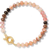 Natural Mixed Gemstone Beads Stretch Bracelets, Jewely for Women, Flat Round, 7-7/8 inch(20cm)