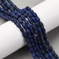 Natural Lapis Lazuli Beads Strands, Bicone, 4.5-6x3-4.5mm, Hole: 0.8mm, about 76-80pcs/strand, 14.57-15.16''(37-38.5cm)