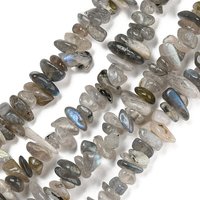 Natur Labradorit Perlen Stränge, Chip, 5-8 mm, Bohrung: 1 mm, ca. 80-81 cm