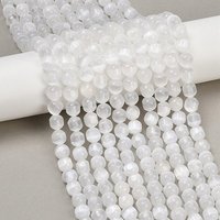 Natural Selenite Beads Strands, Drum, White, 9x8mm, Hole: 0.9-1mm, about 45pcs/strand, 15.35''(39cm)