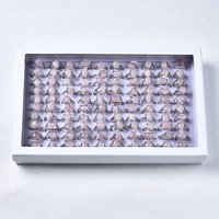 Natural Rose Quartz Rings, with Alloy Findings, Mixed Size, Mixed Shape, Platinum, 16-18mm, 100pcs/box