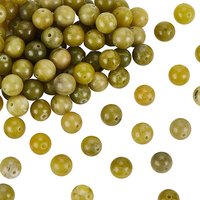 2 brin de perles de péridot naturelles, ronde, 8mm, Trou: 1mm, Environ 47 pcs/chapelet, 14.9 pouce (38 cm)