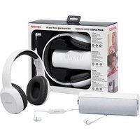 Toshiba Trio Pack Audio Bluetooth 3 En 1 : Casques + Écouteurs + Enceinte - Neuf