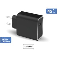 Force Power Lite Noir Chargeur Maison Usb C Pd 45W Power Delivery Garanti À Vie - Neuf