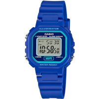 Casio LA-20WH-2ADF Naisten Digitaalinen Kello Neliönmuotoisella Näytöllä ja Sinisellä Hartsirannekkeella