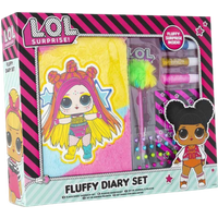L.O.L. Surprise! DYO Fluffy Päiväkirjasetti Kynillä ja Tarroilla