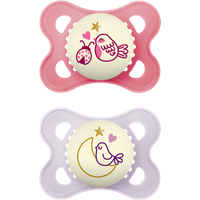 MAM Night Moon, Bird & Ladybug Design 0–6 kk Tutti – 2 kpl