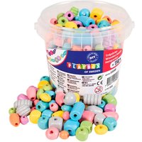 Playbox Pastelli puuhelmet - 150 kpl