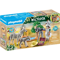Playmobil Wiltopia Valokuvaaja ja Seeprat Leikkisetti