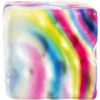 Squeezy Cheese Rainbow Squishy Toy – 7 × 7 cm – 59 g
