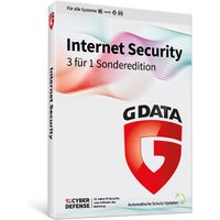 G DATA INTERNET SECURITY | 3 Lizenzen bekommen – nur 1 bezahlen | 3Geräte - 1 Jahr | Virenscanner für PC, Mac, Android, iOS | Made in Germany