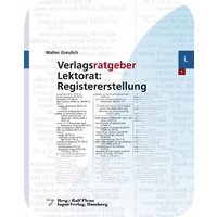 Verlagsratgeber Lektorat: Registererstellung