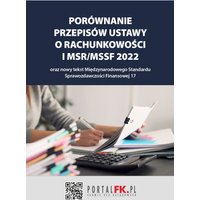 Porównanie przepisów ustawy o rachunkowości i MSR/MSSF 2021/2022