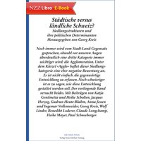 Städtische versus ländliche Schweiz?