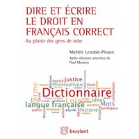 Dire et écrire le droit en français correct