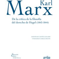 De la crítica de la filosofía del derecho de Hegel (1843-1844)
