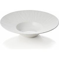 Maya Shiro Porcelain Pasta Plate Set White Dia 24 cm Pack of 3