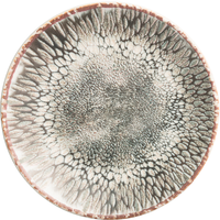 Rockzzero Coupe Iris Stoneware Plate Set, Dia 17.5 cm, Pack of 6