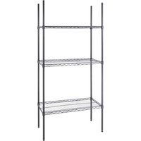 Nisbets Essentials 3 Tier Coated Shelving Unit 1820 x 915 x 457mm