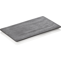 Maya Display GN Serving Plate Set, Textured Black, Pack of 5